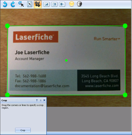 Custom Crop example